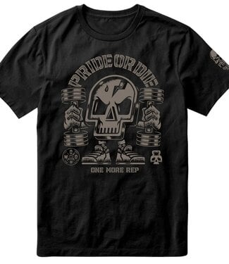 PRiDEorDiE PRiDE or DiE T-Shirt WORKOUT OR DIE V.3 Cotton Black
