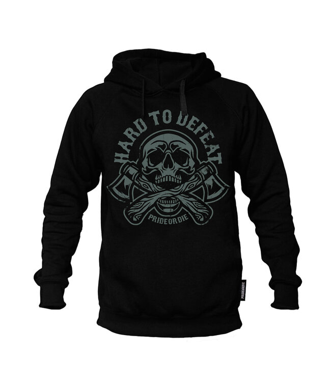PRIDE or DiE Hoodie HARD TO DEFEAT Schwarz
