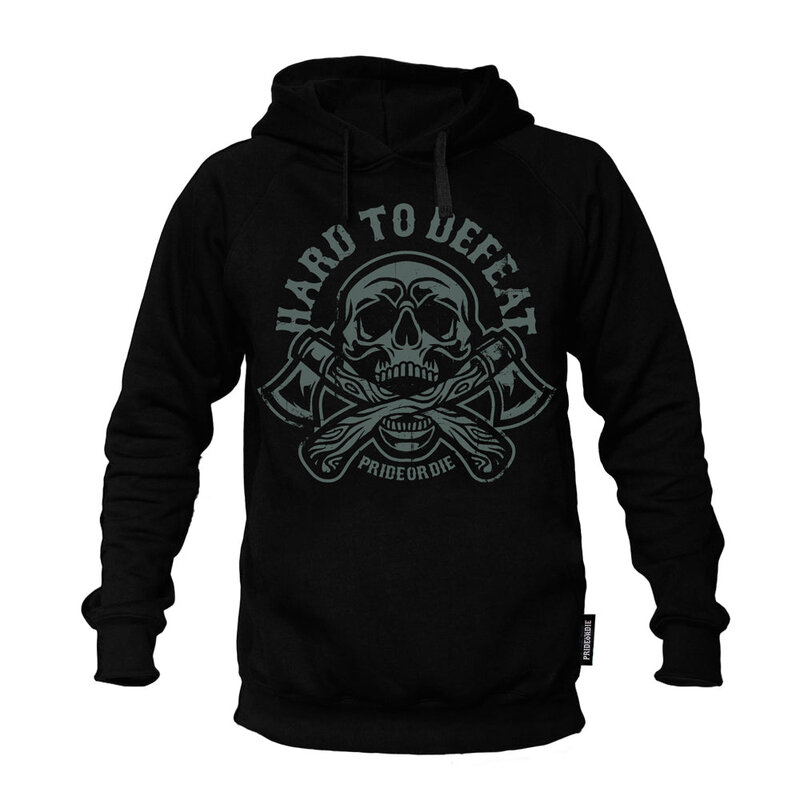 Pride or Die PRIDE or Die Hoodie Sweater HARD TO DEFEAT Zwart