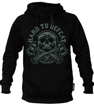 PRiDEorDiE PRIDE or DiE Hoodie HARD TO DEFEAT Schwarz