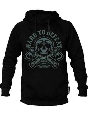 Pride or Die PRiDE or DiE Hoodie Sweater HARD TO DEFEAT Black