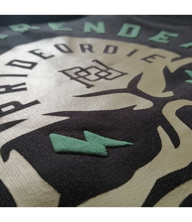 PRIDE or DiE Hoodie NO SURRENDER Schwarz