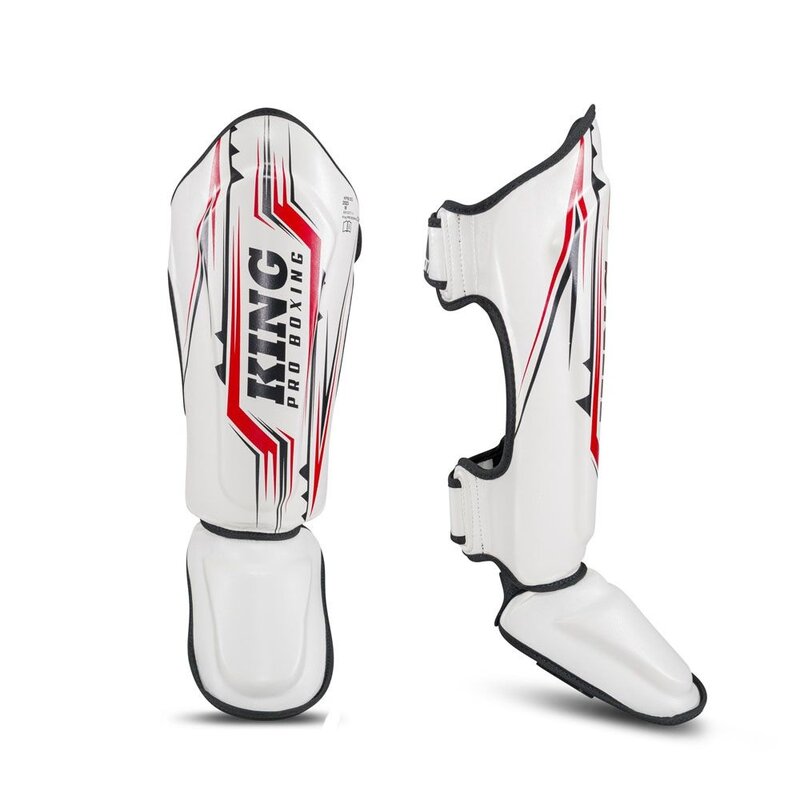 King Pro Boxing King Pro Boxing Shinguards KPB/SG Spartan 2 White