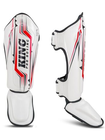 King Pro Boxing King Pro Boxing Shinguards KPB/SG Spartan 2 White