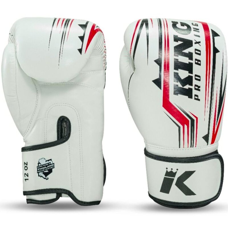 King Pro Boxing King Pro Boxing Boxing Gloves KPB/BG Spartan 2 Leather White