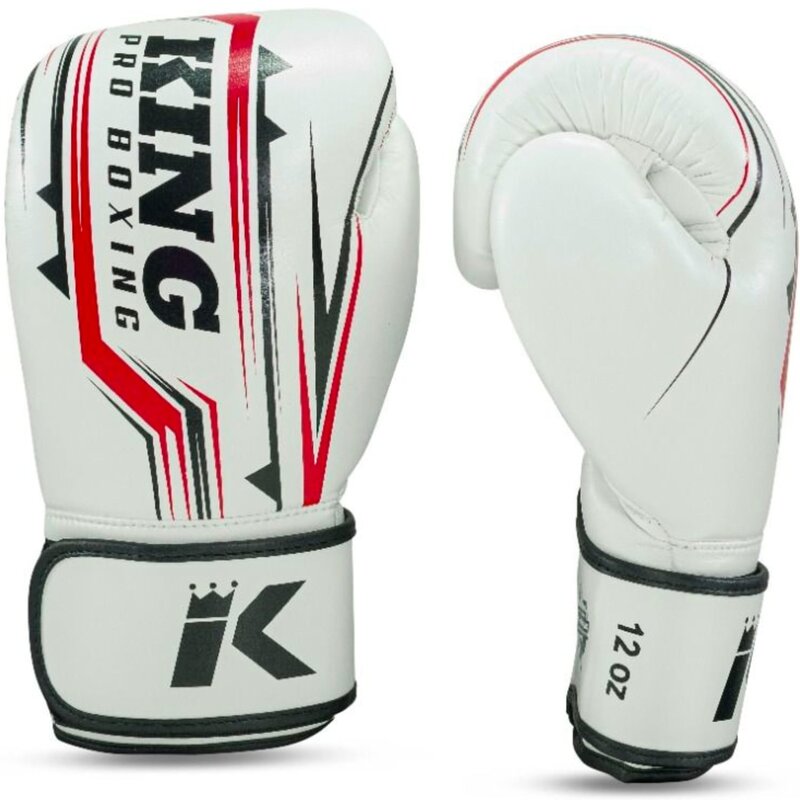 King Pro Boxing King Pro Boxing Boxhandschuhe KPB/BG Spartan 2 Leder weiß