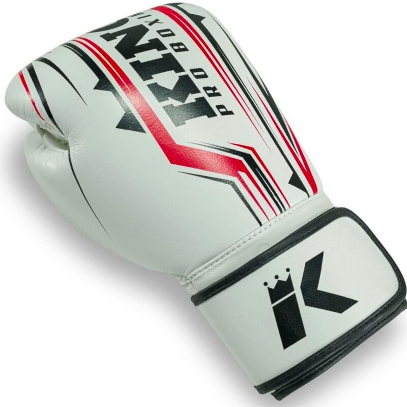 King Pro Boxing King Pro Boxing Boxing Gloves KPB/BG Spartan 2 Leather White