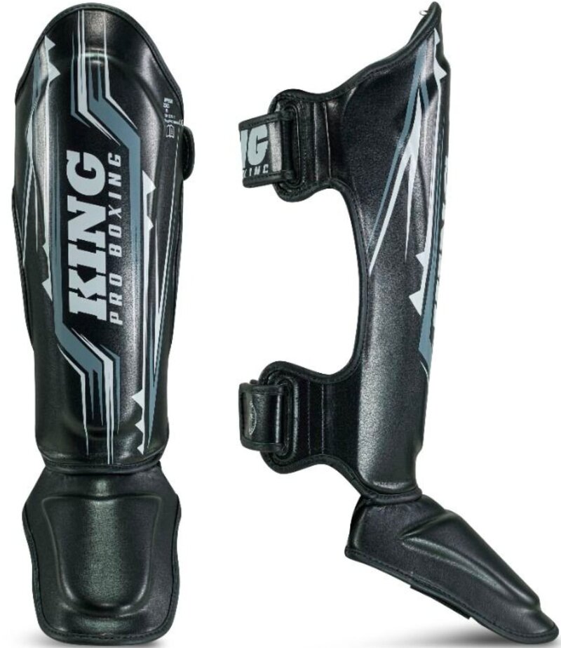 King Pro Boxing King Pro Boxing Shinguards KPB/SG Spartan 1 Black