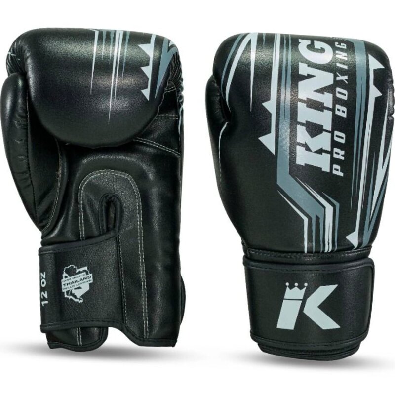 King Pro Boxing King Pro Boxing Boxhandschuhe KPB/BG Spartan 1 Leder Schwarz