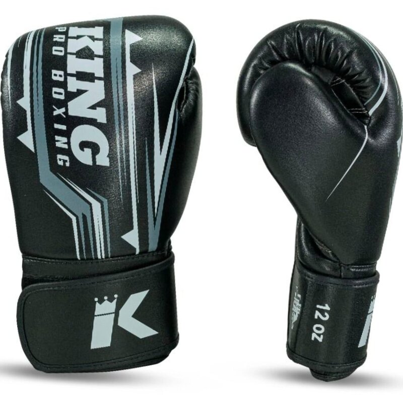 King Pro Boxing King Pro Boxing Boxhandschuhe KPB/BG Spartan 1 Leder Schwarz