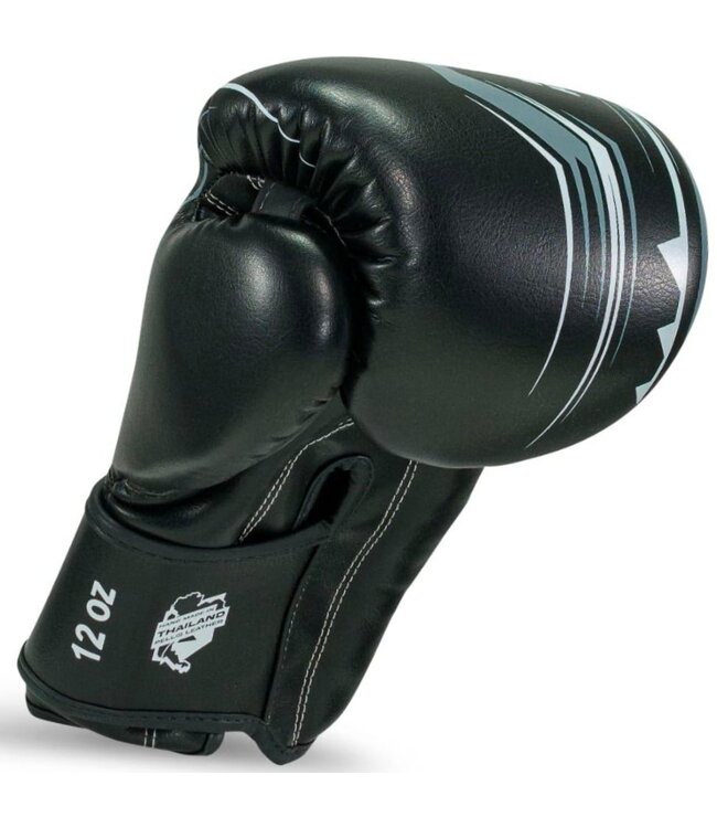 King Pro Boxing King Pro Boxing Kickboks Bokshandschoenen KPB/BG Spartan 1 Leer Zwart