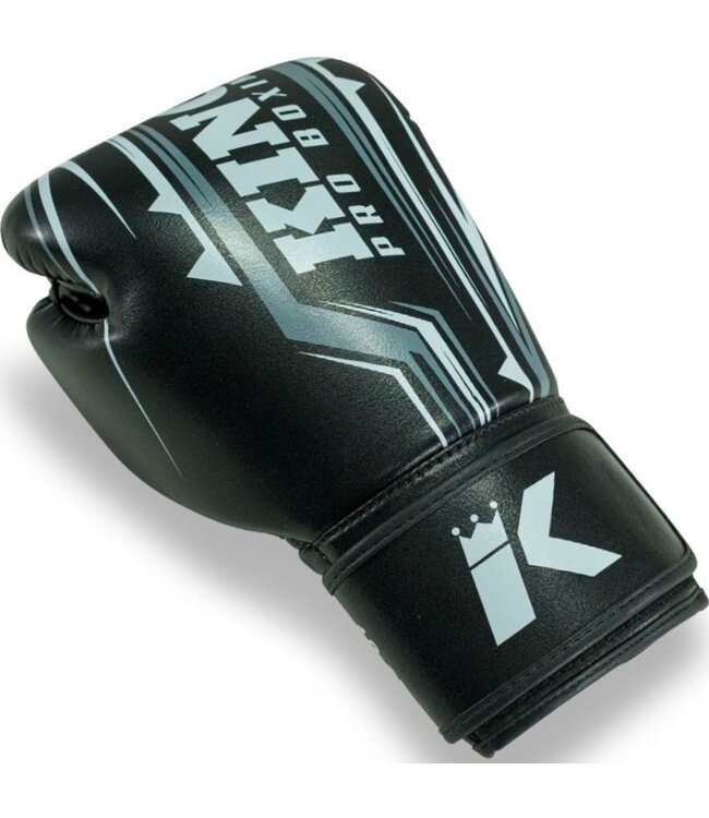 King Pro Boxing King Pro Boxing Kickboks Bokshandschoenen KPB/BG Spartan 1 Leer Zwart