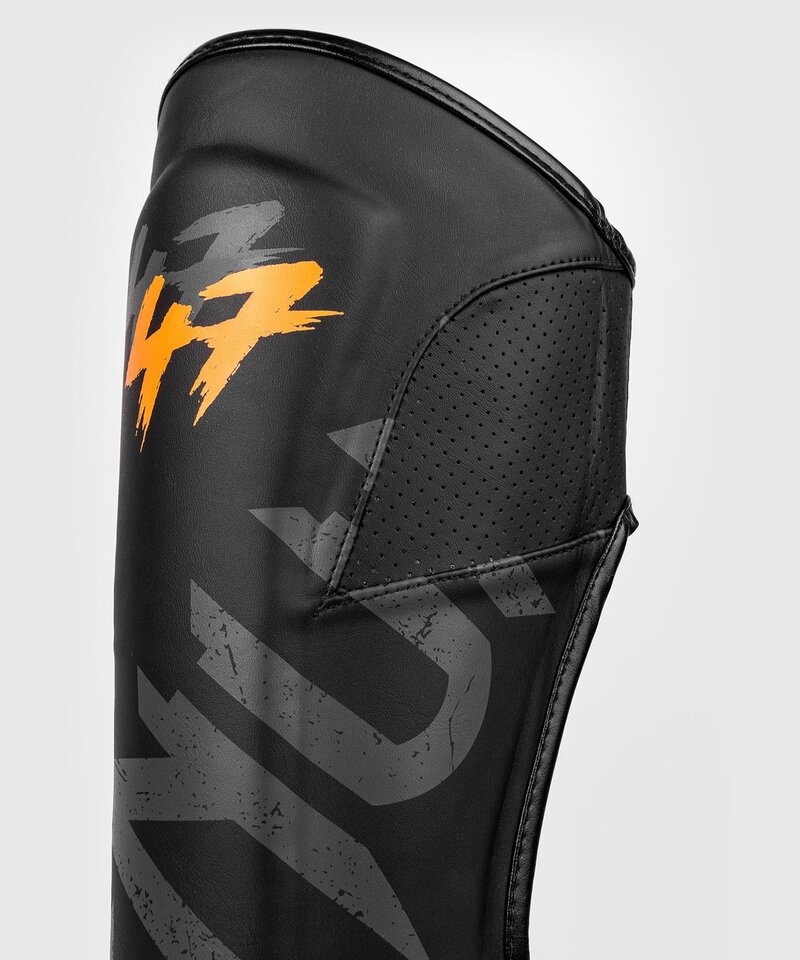 Venum Venum S47 Shinguards Microfiber Black Orange