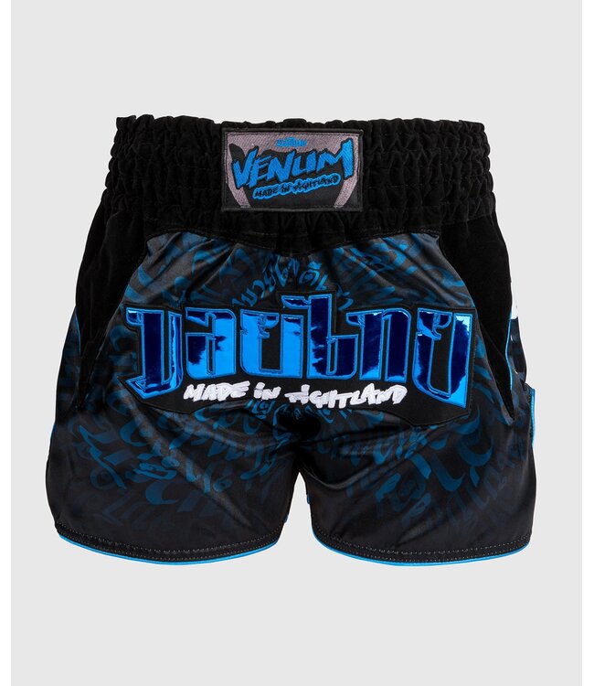 Venum Venum Muay Thai Kickboxing Shorts Attack Black Blue