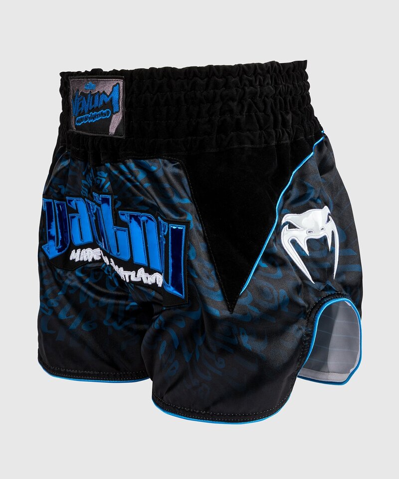 Venum Venum Muay Thai Kickboks Shorts Attack Zwart Blauw