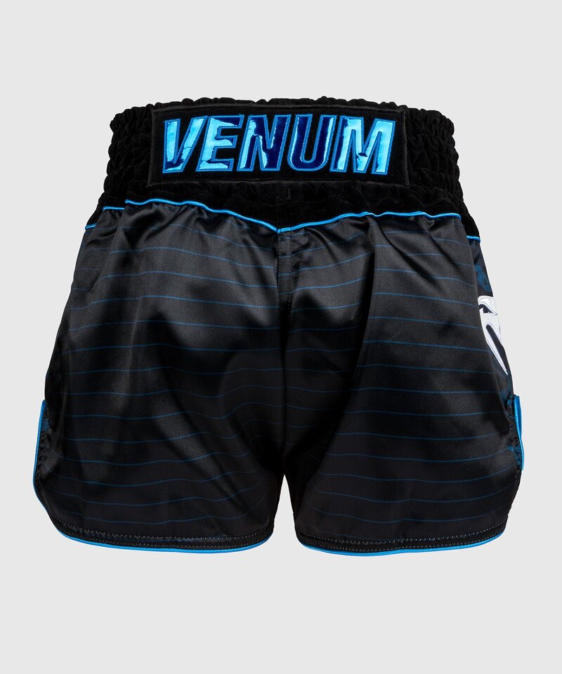 Venum Venum Muay Thai Kickboks Shorts Attack Zwart Blauw