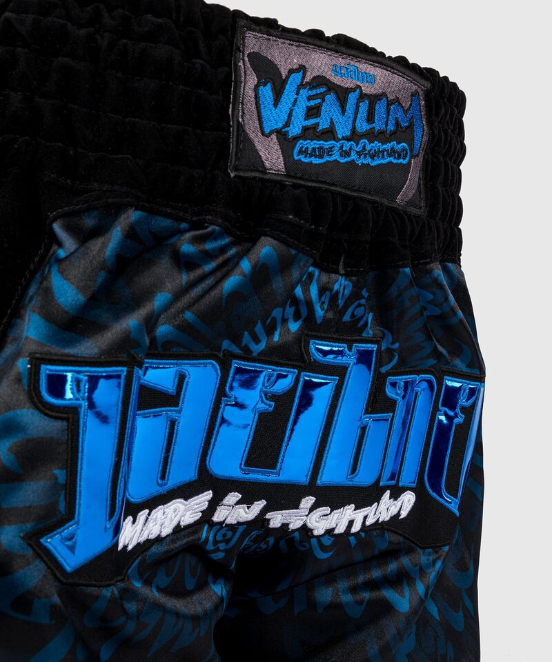 Venum Venum Muay Thai Kickboks Shorts Attack Zwart Blauw