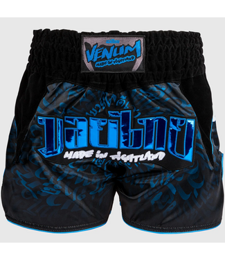 Venum Venum Muay Thai Kickboks Shorts Attack Zwart Blauw