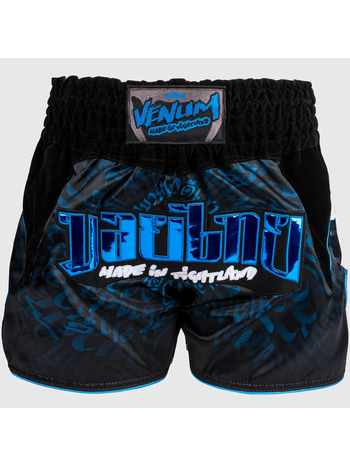 Venum Venum Muay Thai Kickboks Shorts Attack Zwart Blauw