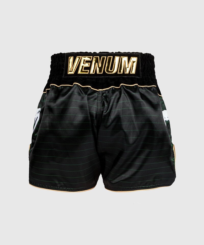 Venum Venum Muay Thai Kickboxing Shorts Attack Black Green