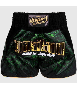 Venum Venum Muay Thai Kickboks Shorts Attack Zwart Groen