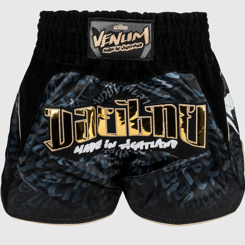 Venum Venum Muay Thai Kickboxen Shorts Attack Schwarz Grau