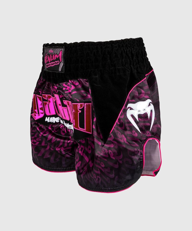 Venum Venum Muay Thai Kickboks Shorts Attack Zwart Roze