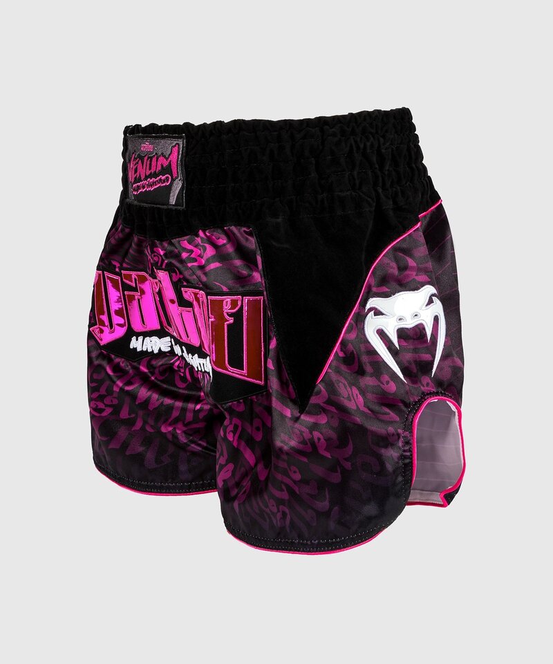 Venum Venum Muay Thai Kickboxing Shorts Attack Black Pink