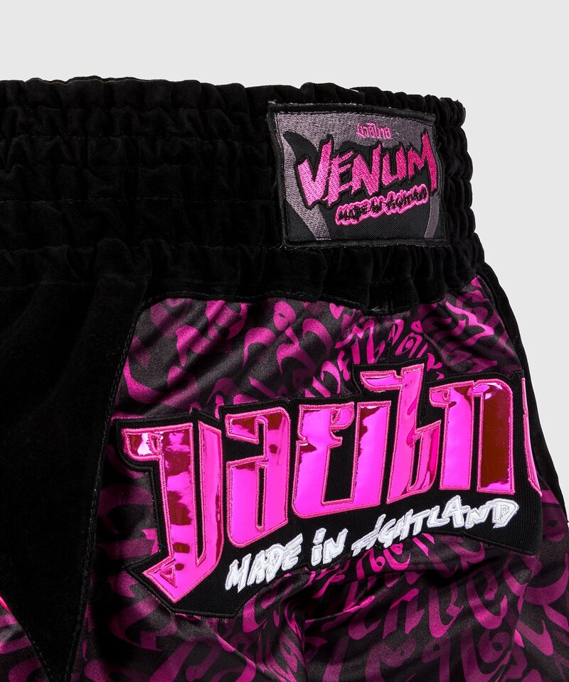 Venum Venum Muay Thai Kickboks Shorts Attack Zwart Roze