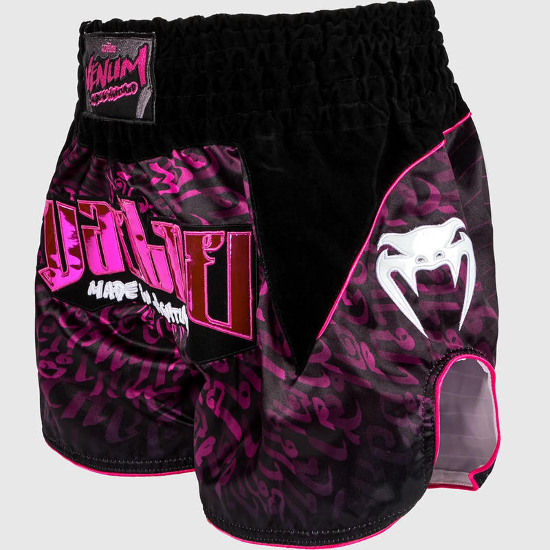 Venum Venum Muay Thai Kickboks Shorts Attack Zwart Roze