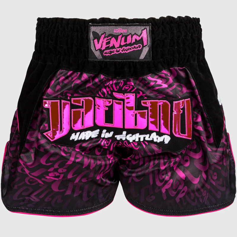 Venum Venum Muay Thai Kickboks Shorts Attack Zwart Roze