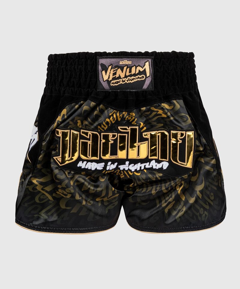 Venum Venum Muay Thai Kickboxing Shorts Attack Black Gold