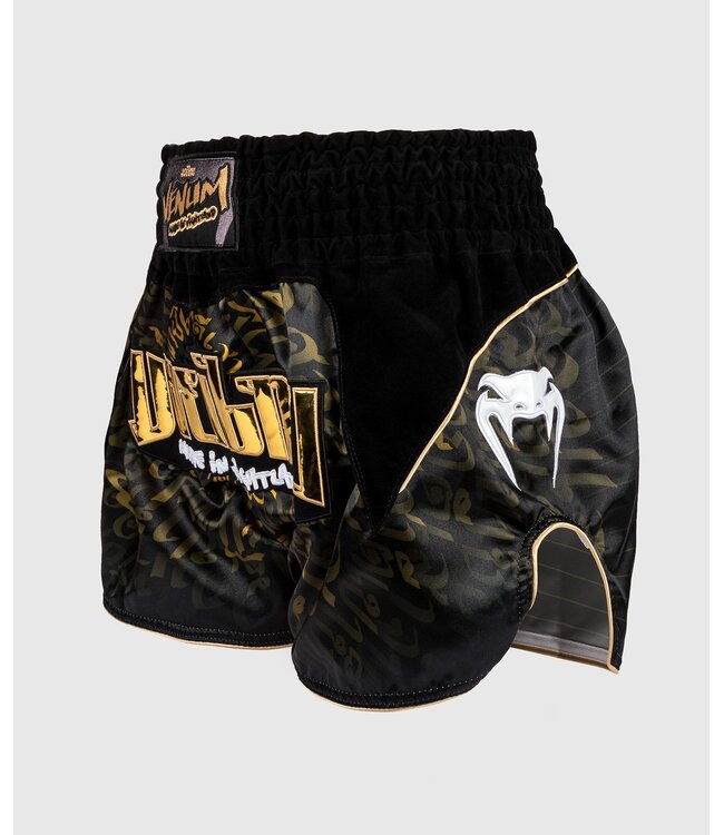 Venum Muay Thai Kickboxing Shorts Attack Black Gold