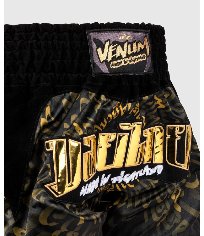 Venum Venum Muay Thai Kickboxen Shorts Attack Schwarz Gold