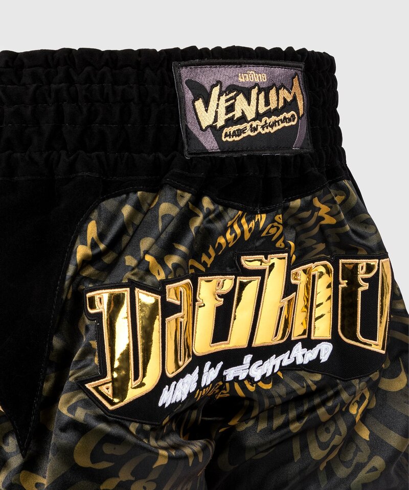 Venum Venum Muay Thai Kickboxen Shorts Attack Schwarz Gold