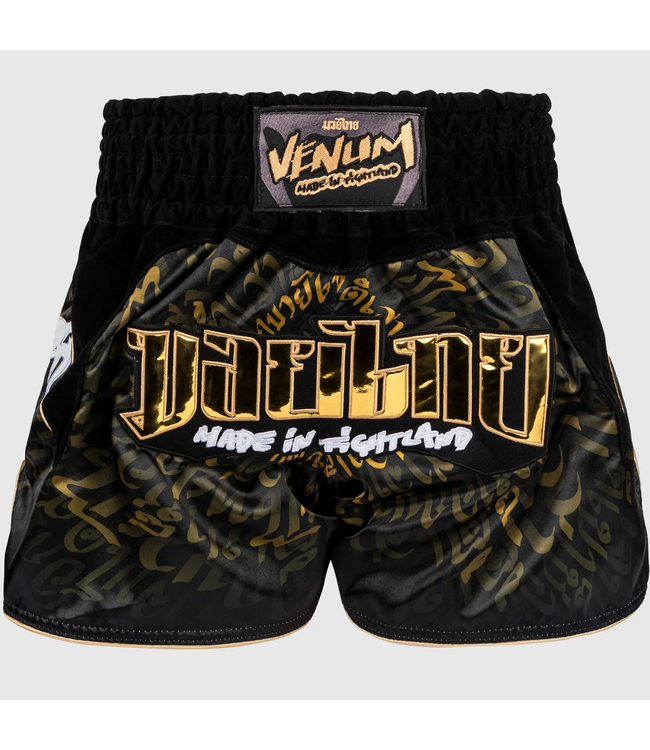 Venum Venum Muay Thai Kickboxing Shorts Attack Black Gold