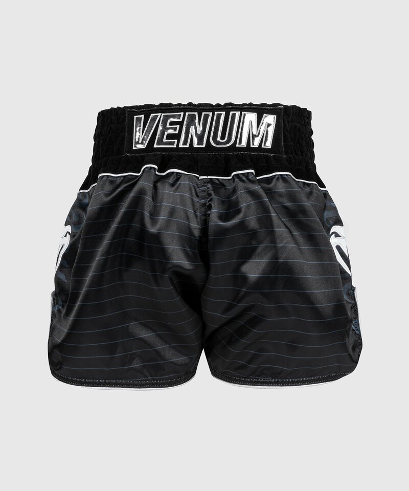 Venum Venum Muay Thai Kickboxen Shorts Attack Schwarz Silber