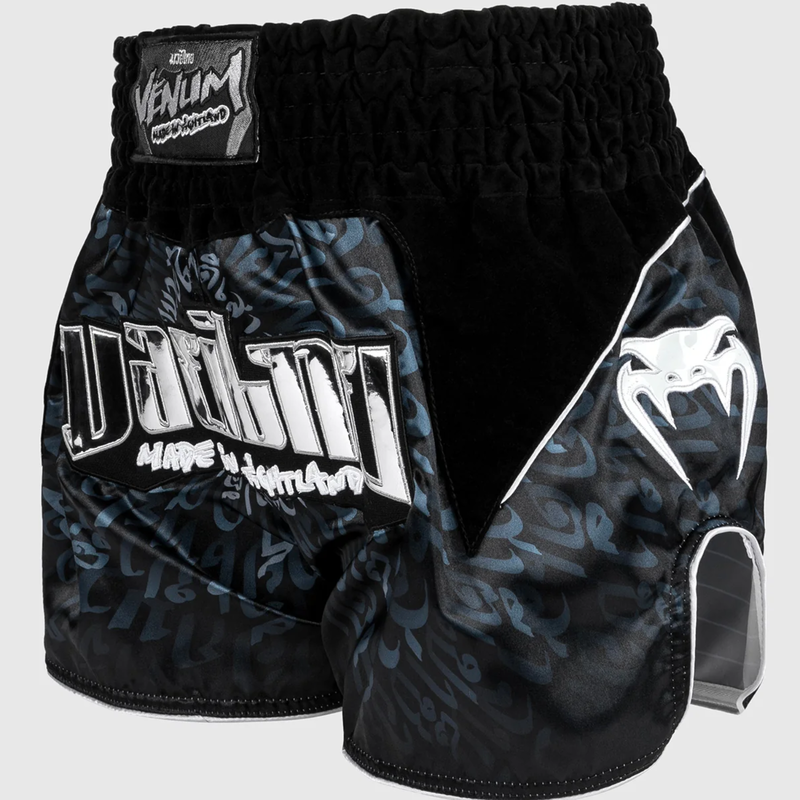 Venum Venum Muay Thai Kickboks Shorts Attack Zwart Zilver