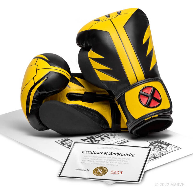 Hayabusa Hayabusa T3 Boxhandschuhe Marvel Wolverine Gelb Schwarz