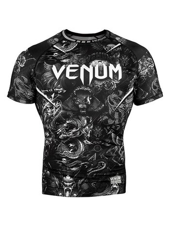 Venum Venum Art Rash Guard Kompressionsshirt Schwarz Weiß