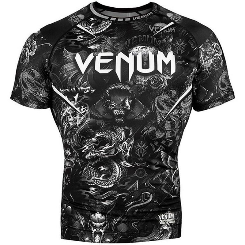 Venum Electron 3.0 Rash Guard Compression Shirt Black - FIGHTWEAR SHOP  EUROPE