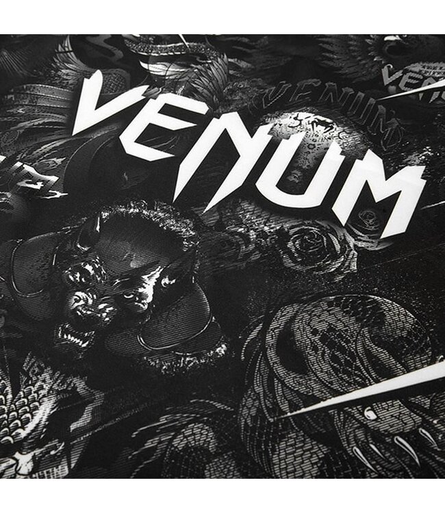 Venum Art Rash Guard Kompressionsshirt Schwarz Weiß