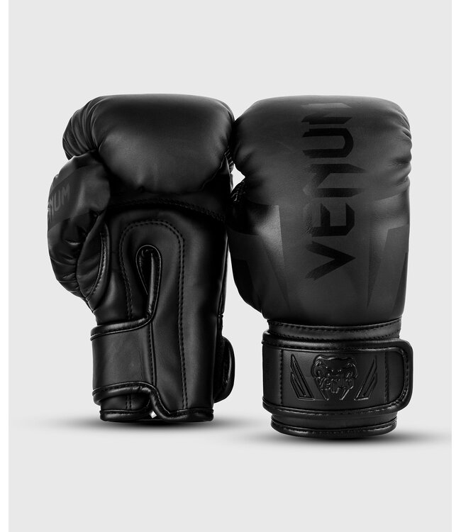 Venum Elite Kinder Boxhandschuhe Schwarz Schwarz