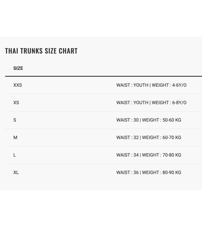 Booster Muay Thai Kickboks Short TBT Plain V2 Zwart