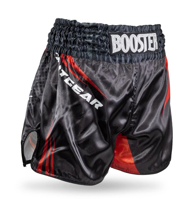 Booster Muay Thai Kickboksbroekje Kids AD Xplosion Zwart Rood