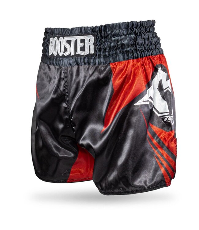Booster Muay Thai Kickboksbroekje Kids AD Xplosion Zwart Rood