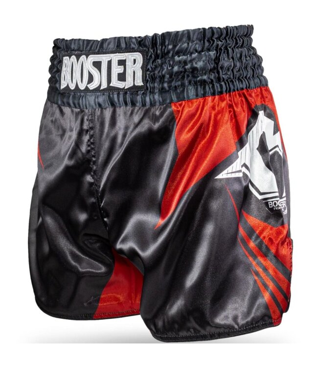 Booster Muay Thai Kickboksbroekje Kids AD Xplosion Zwart Rood