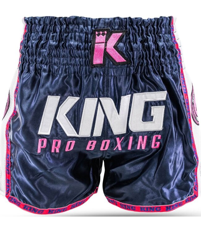 King Muay Thai Kickboxing Shorts KPB NEON 1 Blue Pink