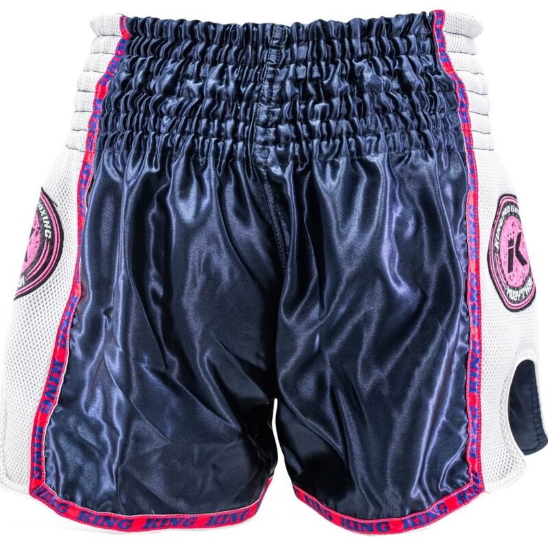 King Pro Boxing King Muay Thai Kickbox Shorts KPB NEON 1 Blau Pink