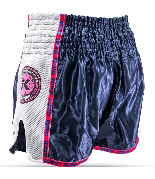 King Pro Boxing King Muay Thai Kickboxing Shorts KPB NEON 1 Blue Pink